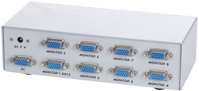 Видео разветвитель VGA 1 --- 2 монитора VS-92A VIDEO SPLITTER 200MHZ (1920x1440@60Hz), Aten