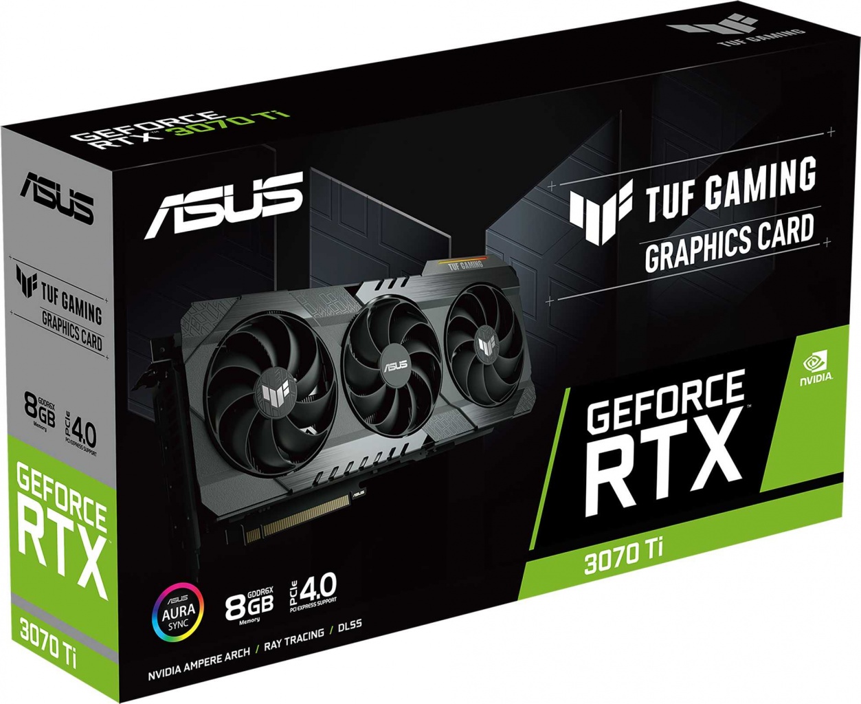 Видеокарта RTX 3070 Ti ASUS TUF GAMING (8 ГБ GDDR6X, 256 бит) TUF -RTX3070TI-8G-GAMINGTUF-RTX3070TI-8G-GAMING Видеокарта